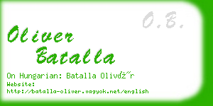 oliver batalla business card